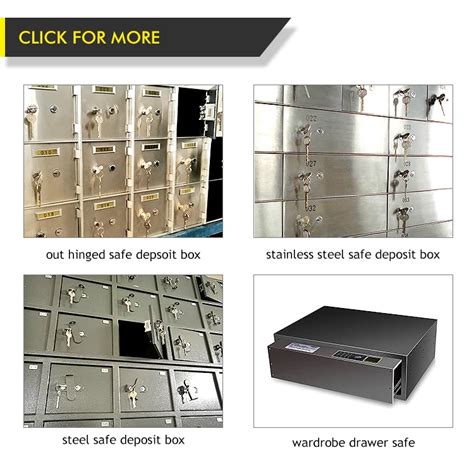 hot sale stainless steel cabinet safe deposit boxes|Safe Deposit Lock Box Stainless Steel Mini Home Safe Deposit .